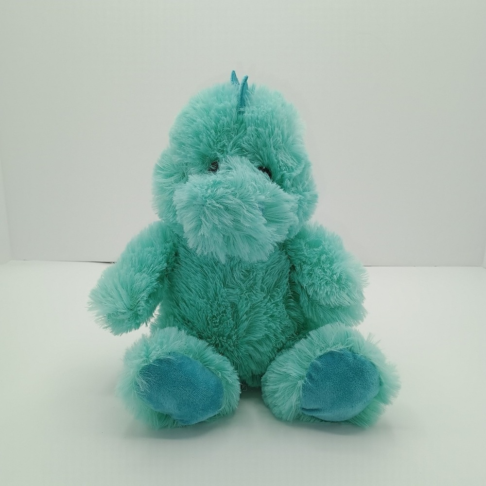 9" KELLYTOY Blue Green Soft PLUSH Dinosaur‎ B1